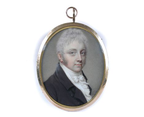 John Smart (British, 1741-1811) Portrait miniature of a Gentleman, traditionally thought to be Richard Lovell Edgeworth (1744