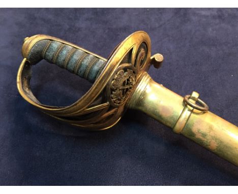 A Victorian Officer's sword by Henry Wilkinson, London, with VR cipher, along with initials and crest of General Sir Peter St