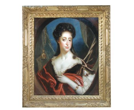 English School (circa 1700) Portrait of a lady, traditionally identified as Barbara, Duchess of Cleveland (1640-1709) oil on 