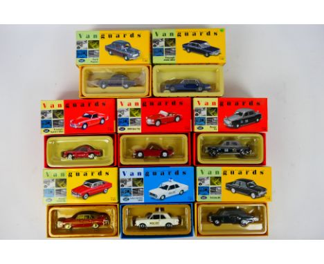 Vanguards - Lledo - Eight diecast vehicles in 1/43 scale form Vanguards to include VA06502 Monza Red Rover 3500 V8, VA08200 T