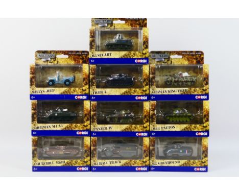 Corgi - Military Legend - Diecast - Ten Diecast Military items from the Military Legends range to include CS90631 M3 Half-Tan