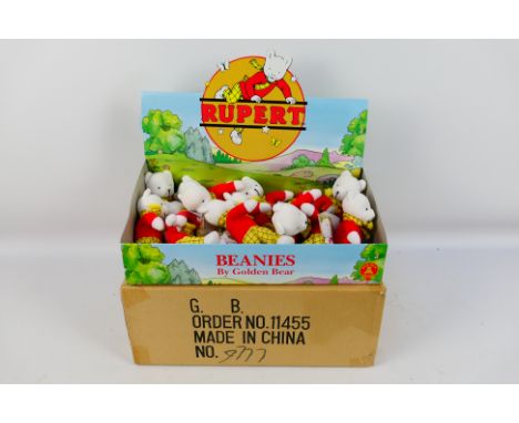 Rupert the Bear - Rupert the Bear Bean Toys, Assortment of Rupert Bears in two original boxes, Item number: 3016, one box is 