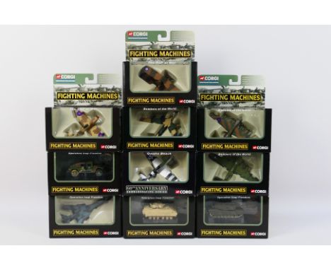 Corgi - Diecast - Ten Diecast Military items from predominantly the Fighting Machines range to include CS90202 B-1 Bomber, CS
