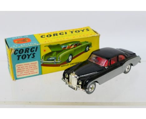 Corgi - An original Corgi 224 Bentley Continental Sports Saloon. Item appears to be in good condition; with its spare tyre in