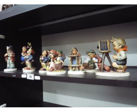 Eleven Goebel Hummel figurines depicting children (qty)
