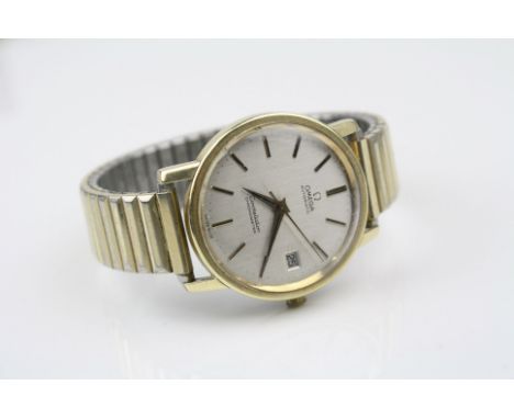 A boxed vintage Gents Omega Automatic Constelation Chronometer Wristwatch, date box at the three position, omega marked 24 Je