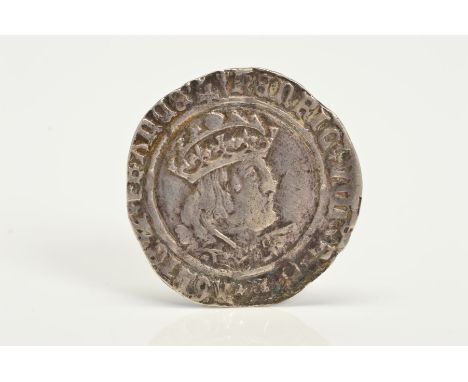 HENRY VIII SILVER GROAT, SPINK 2337E, LONDON MINT 1526-44, mint mark Arrow, Fine
