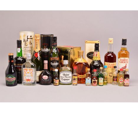 A COLLECTION OF WHISKY, WINE AND SPIRITS, comprising a bottle of Glenfiddich Special Reserve Single Malt aged 12 years, 40% v