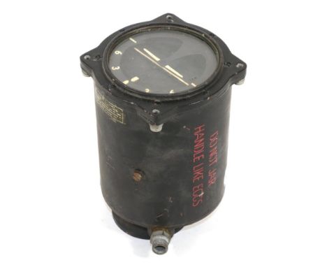 A Second World War Spitfire Artificial Horizon 6A/1519, from a cockpit instrument panel, numbered 2665/52 and marked with bro
