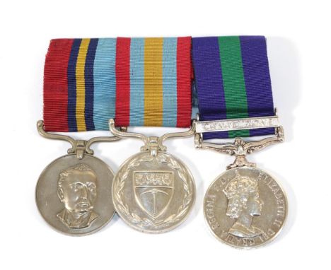 A Group of Three Medals to WO1 M V O'Neill, comprising Rhodesian General Service Medal (853 WOII M V O'Neill); Rhodesian Exem