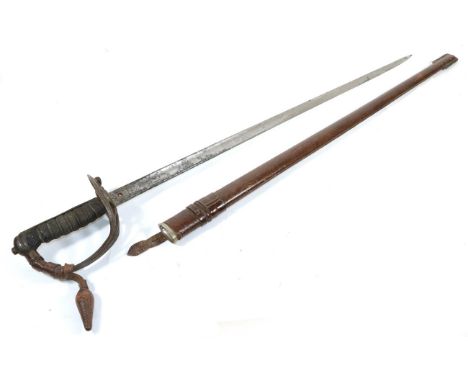 A George V 1827 Pattern Rifle Regiment Officer's Sword by Robert Mole &amp; Sons, Birmingham, the 82cm single edge fullered s