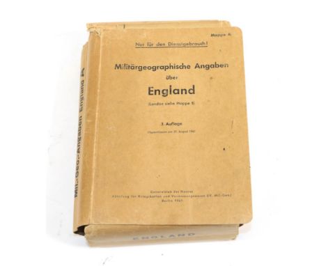Operation Sea Lion 1941 (The Proposed German Invasion of England), six folding maps of the United Kingdom and four booklets:-