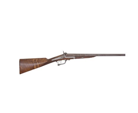 A Rare 15-Bore Pin-Fire Smith, Townsend And Williams Patent D.B. Sporting Gun   By Moore &amp; Harris, London &amp; St. Mary'