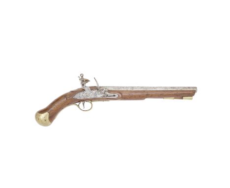 A 28-Bore Flintlock 1801 Pattern Long Sea Service Pistol Dated 1808(?) Of regulation pattern, the stock stamped with inspecto