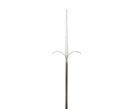A Large Italian Corseca Also Known As A Furiloni Or Spetum  Early 16th Century With broad tapering double-edged blade of flat