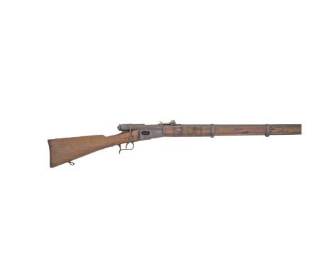 A Swiss 10.4MM Rim-Fire Vetterli 1869/71 Model Bolt-Action Military Rifle No. 123680, Late 19th Century Of regulation pattern