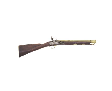 A Brass-Barrelled Flintlock Blunderbuss By Heylin, Cornhill, London, Circa 1770 With three-stage barrel turned and belled at 