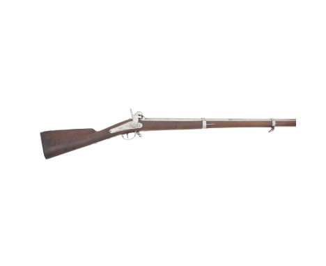 A French 13-Bore Percussion Military Musket  By Paliard VF A St. Etienne, No. 122, Mid-19th Century With bright sighted barre