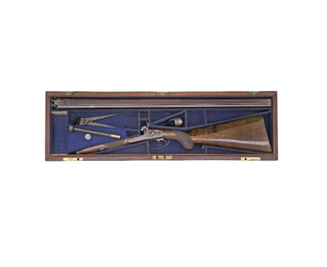 A Fine Cased .600 (22-Bore) Percussion D.B. Sporting Rifle   By William Greener, Maker By Appointment To H.R.H. Prince Albert