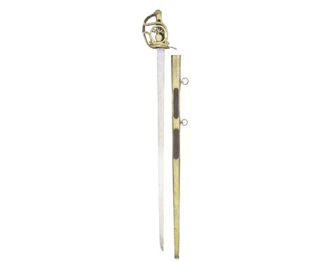 A Rare French Grenadier's A Cheval De Garde Sword Dated 1811 Of regulation pattern, the blade (light pitting) etched 'Mf ture