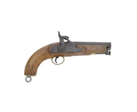 A 25-Bore Percussion Coastguard PistolDated 1846Of regulation pattern and retaining some old finish, Ordnance view and proof 