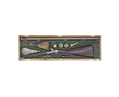 A Rare Cased 13-Bore Percussion D.B. Sporting Gun By Thomas Boss, 73 St. James's Street, London, No. 778 For 1847 With rebrow