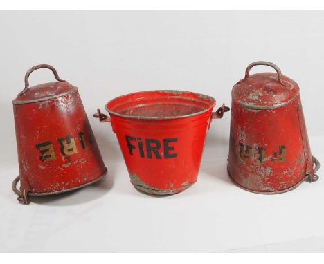 Vintage Fire buckets (3)