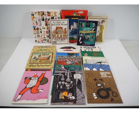 A mixed group of GUINNESS related books to include 2 x Album Victorianum, Guinness Time Magazines from 1966 - 1971(15 issues)