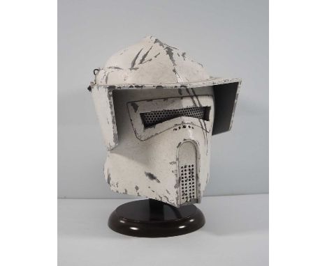 STAR WARS: STAR WARS CELEBRATION 'Biker Scout Helmet Project'2016 - A custom one of a kind Burgonet Scout helmet by DB Props 