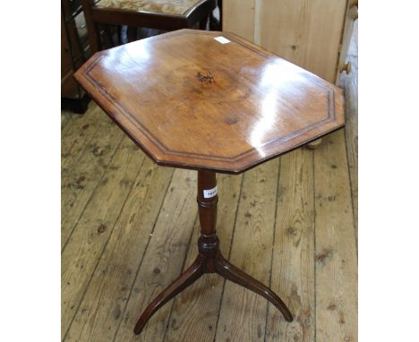 An early 19th Century mahogany tripod wine table