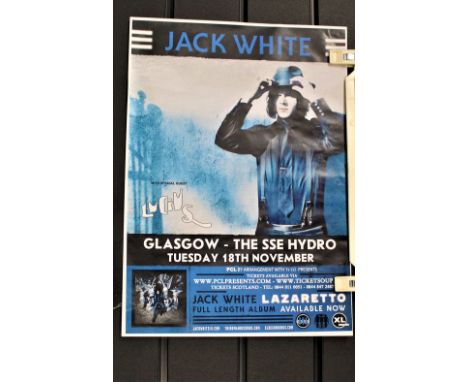 A Jack White poster  - White Stripes interest   - Glasgow Hydra gig  -   nice condition and hard to find item