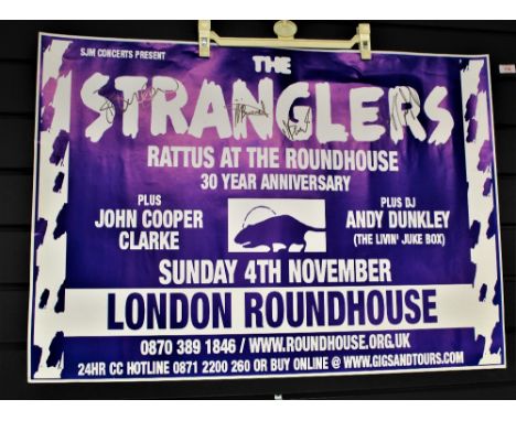 A rare Stranglers poster - 30th Anniversary Roundhouse gig - fully signed - lovely item and in excellent condition