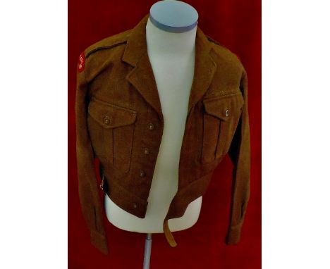 Coldstream Guards Battle dress jacket 1949 pattern with divisional patch. Excellent condition.