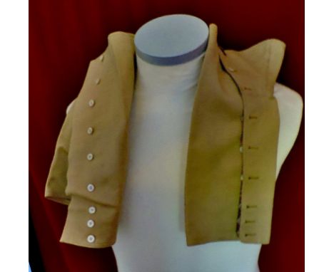 Late 19th Century Cloth trouser gaiters as worn for riding, shooting etc. Pearl button on the side. Excellent pair of gaiters