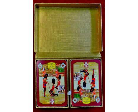 Playing cards - Coldstream Guards Double Pack Set to commemorate presentation of new colours to the 3rd Battalion ColdStream 