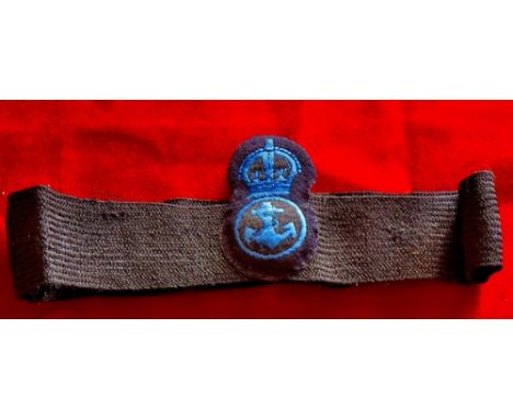 World War II issue Warrant Officers Cap Band with a cloth patch insignia.  Scarce.