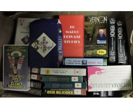 Magic - A superb collection of videos in 3 cartons (100's Idea for the aspiring magician.