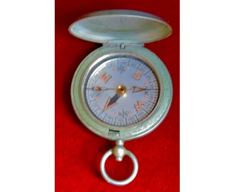 World War II Compass dated 1917.  Made by Dennison, Birmingham VI 120213, Steel Construction.