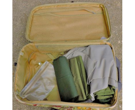 Senior Officers Tan Trunk full of modern British Army Uniform trousers. Good lot.