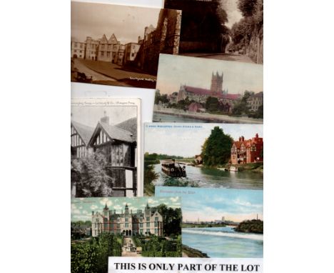 Worcester 100 cards, tops incl RPs, coloureds 
