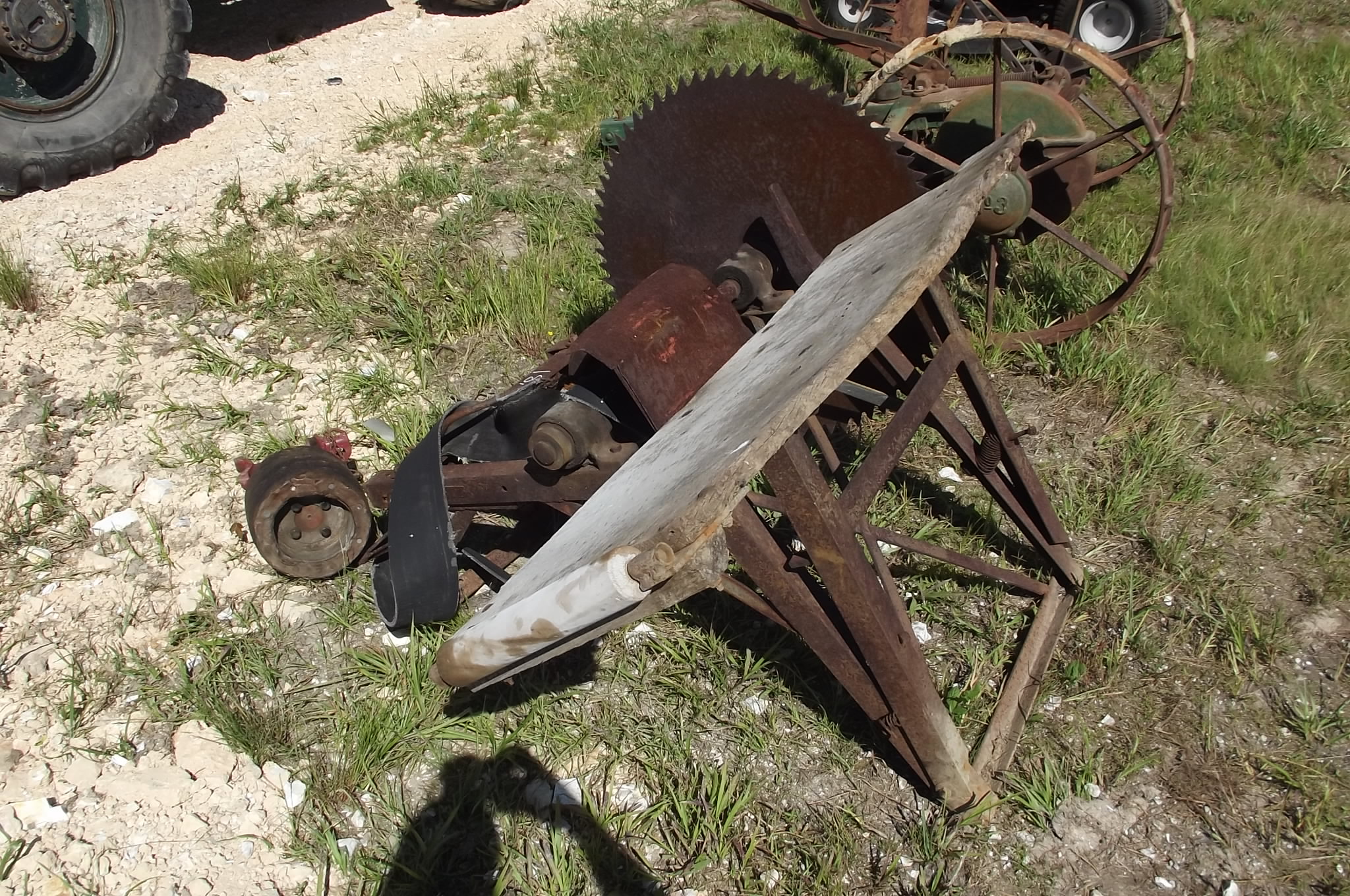 Antique Buzz Saw Belt Driven