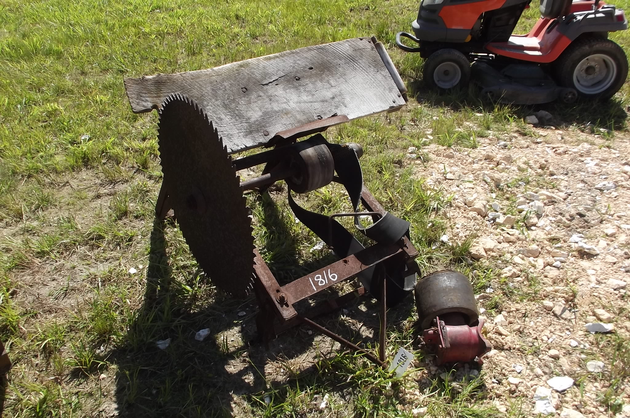 Antique Buzz Saw Belt Driven