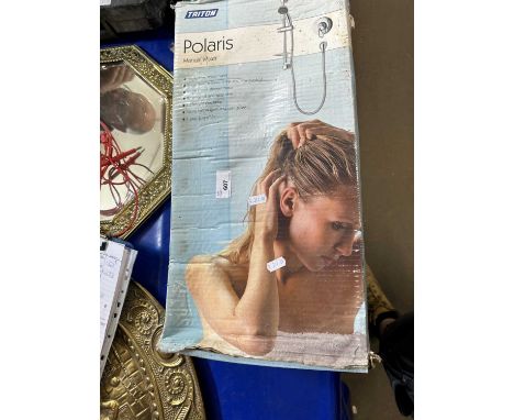 A Triton Polaris manual mixer shower fitment, boxed