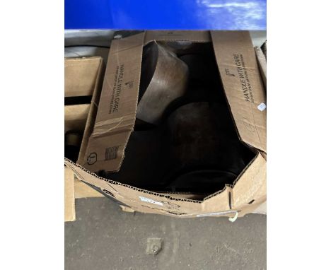 Quantity of assorted wooden clock cases and parts