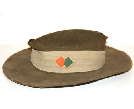 An Australian army cap.