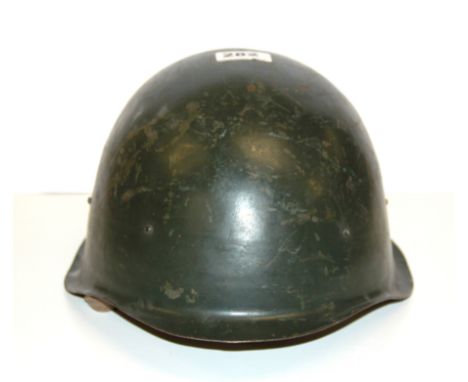 A Russian post war military helmet.