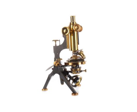 COMPOUND MONOCULAR VAN HEURCK MICROSCOPE, by W. Watson &amp; Sons London, model no. 5842 corresponding to year of manufacture