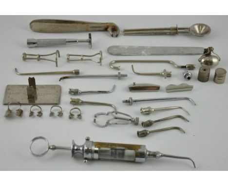 A large quantity of vintage dentist's equipment