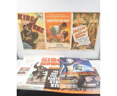 A variety of different commercial posters for a range of films comprising: KING KONG French commercial, KING KONG US commerci