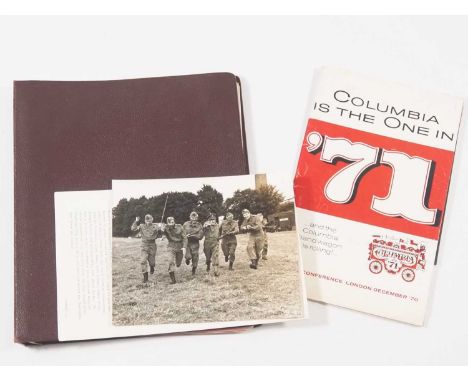 COLUMBIA PICTURES - Promotional binder showcasing Columbia's film releases for the 1971 calendar year together with a confere